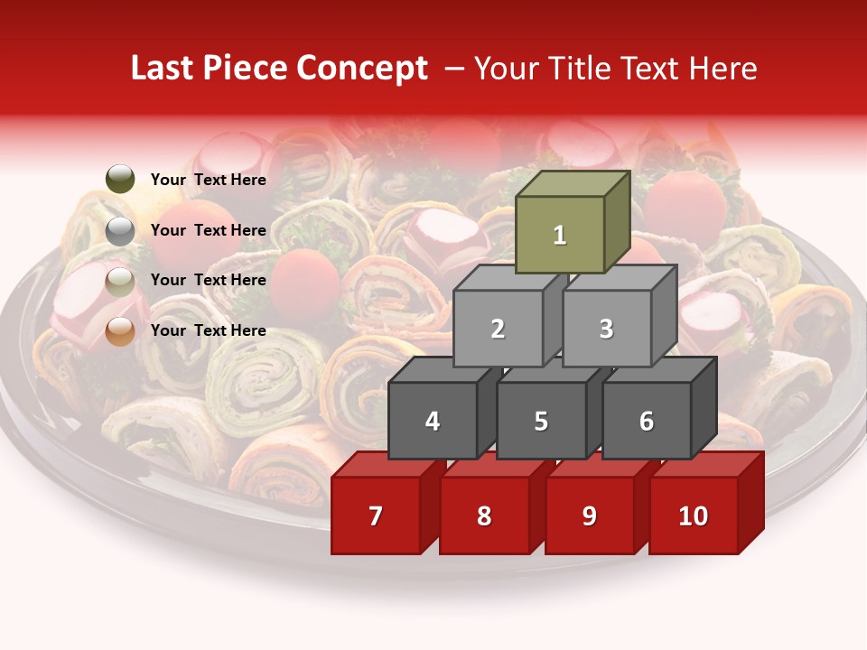 A Platter Filled With Lots Of Different Types Of Food PowerPoint Template