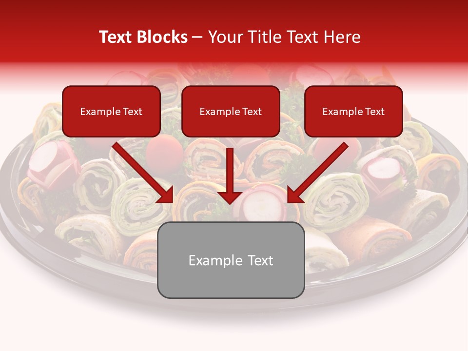 A Platter Filled With Lots Of Different Types Of Food PowerPoint Template