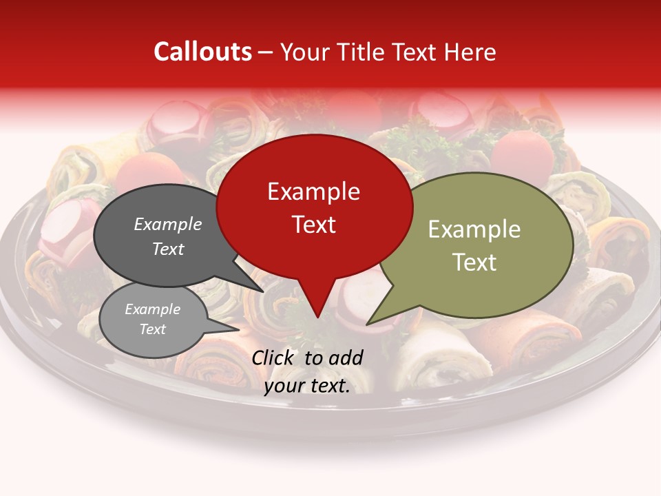 A Platter Filled With Lots Of Different Types Of Food PowerPoint Template