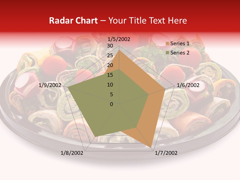 A Platter Filled With Lots Of Different Types Of Food PowerPoint Template