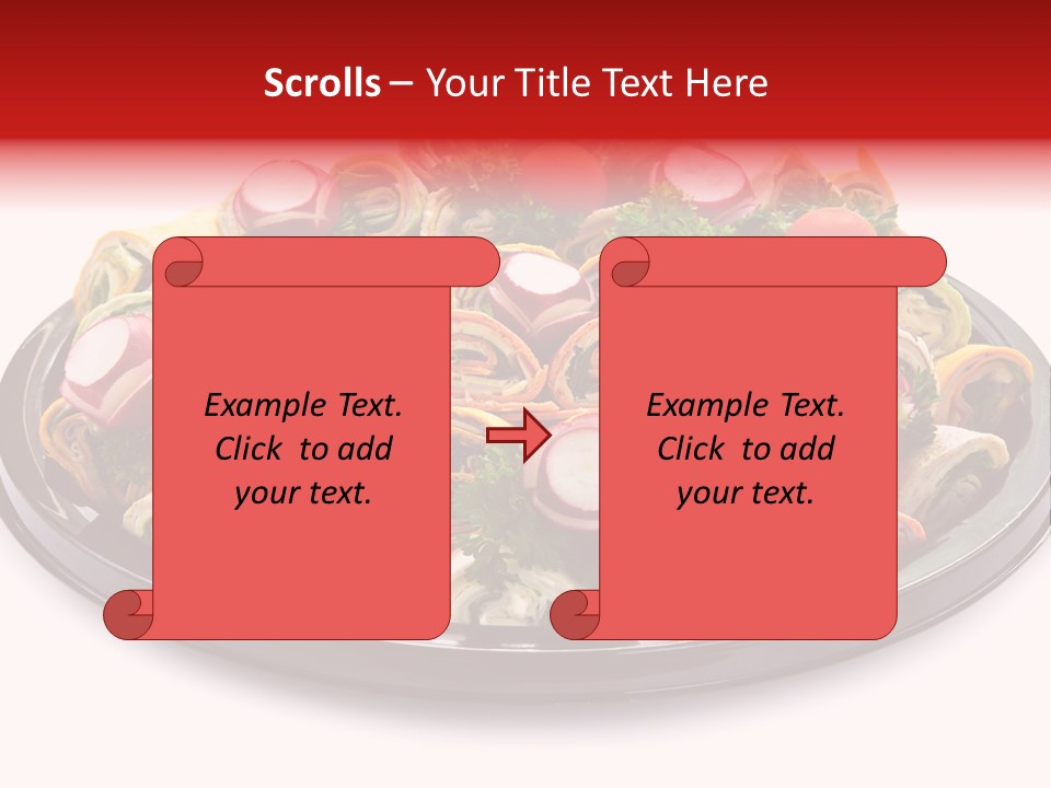 A Platter Filled With Lots Of Different Types Of Food PowerPoint Template