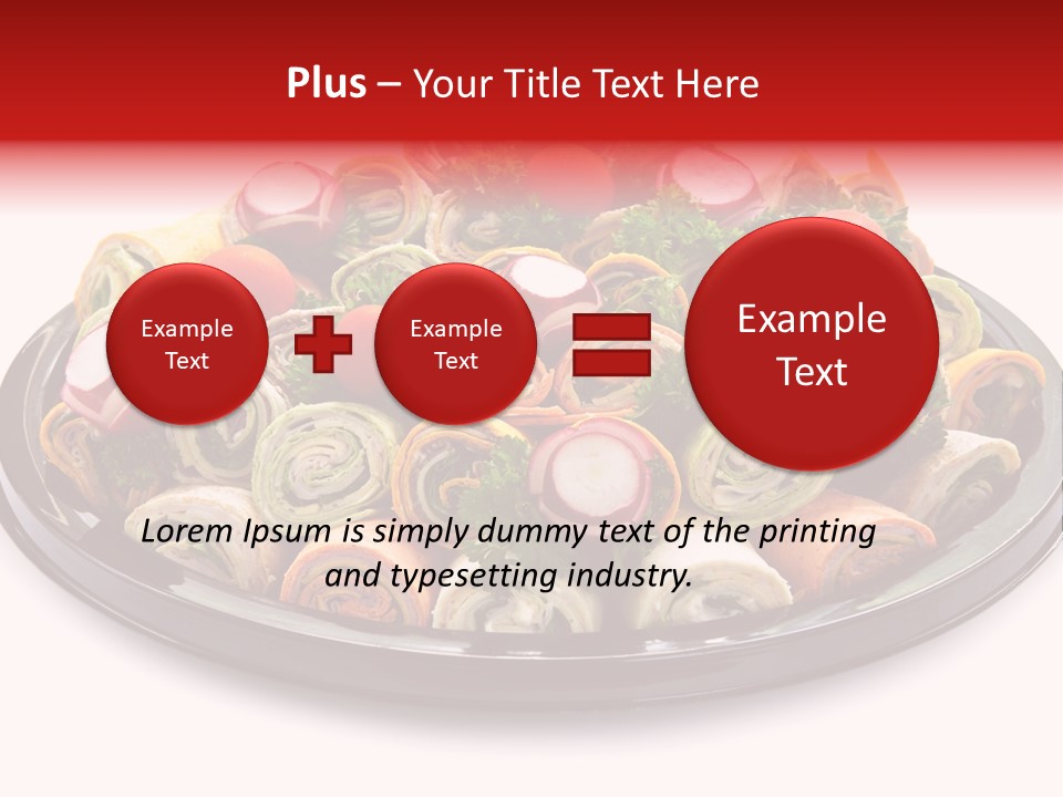 A Platter Filled With Lots Of Different Types Of Food PowerPoint Template