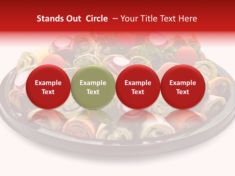A Platter Filled With Lots Of Different Types Of Food PowerPoint Template