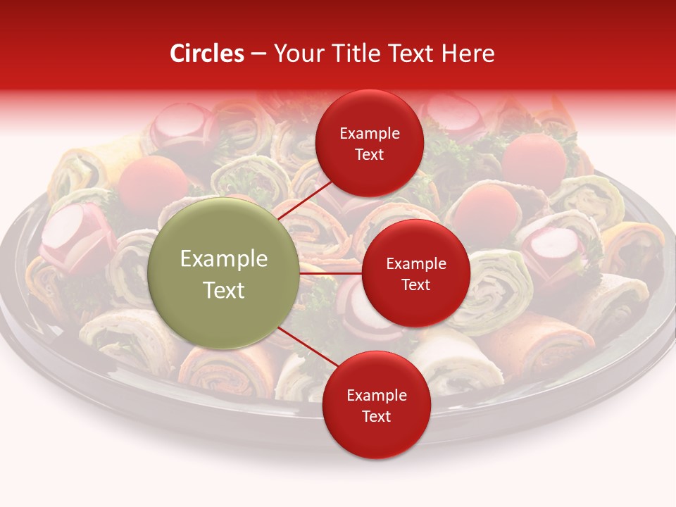 A Platter Filled With Lots Of Different Types Of Food PowerPoint Template