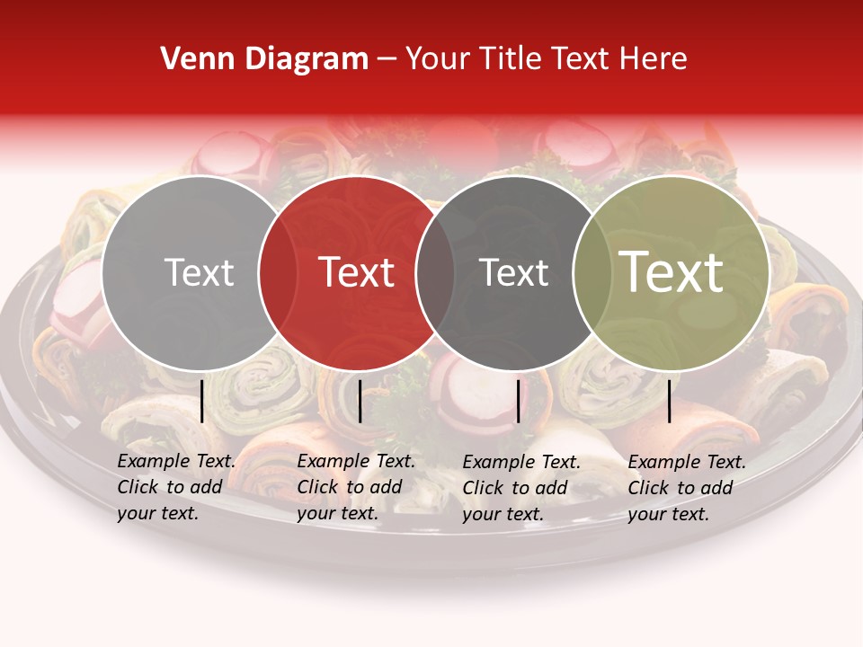 A Platter Filled With Lots Of Different Types Of Food PowerPoint Template