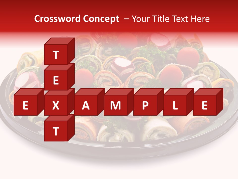 A Platter Filled With Lots Of Different Types Of Food PowerPoint Template