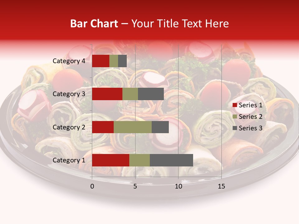 A Platter Filled With Lots Of Different Types Of Food PowerPoint Template