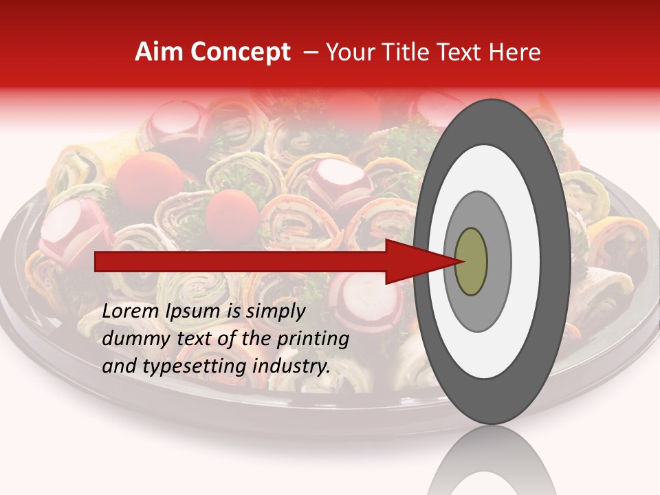 A Platter Filled With Lots Of Different Types Of Food PowerPoint Template