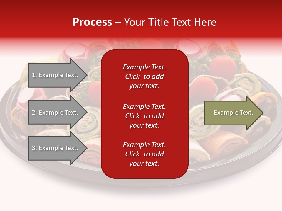 A Platter Filled With Lots Of Different Types Of Food PowerPoint Template