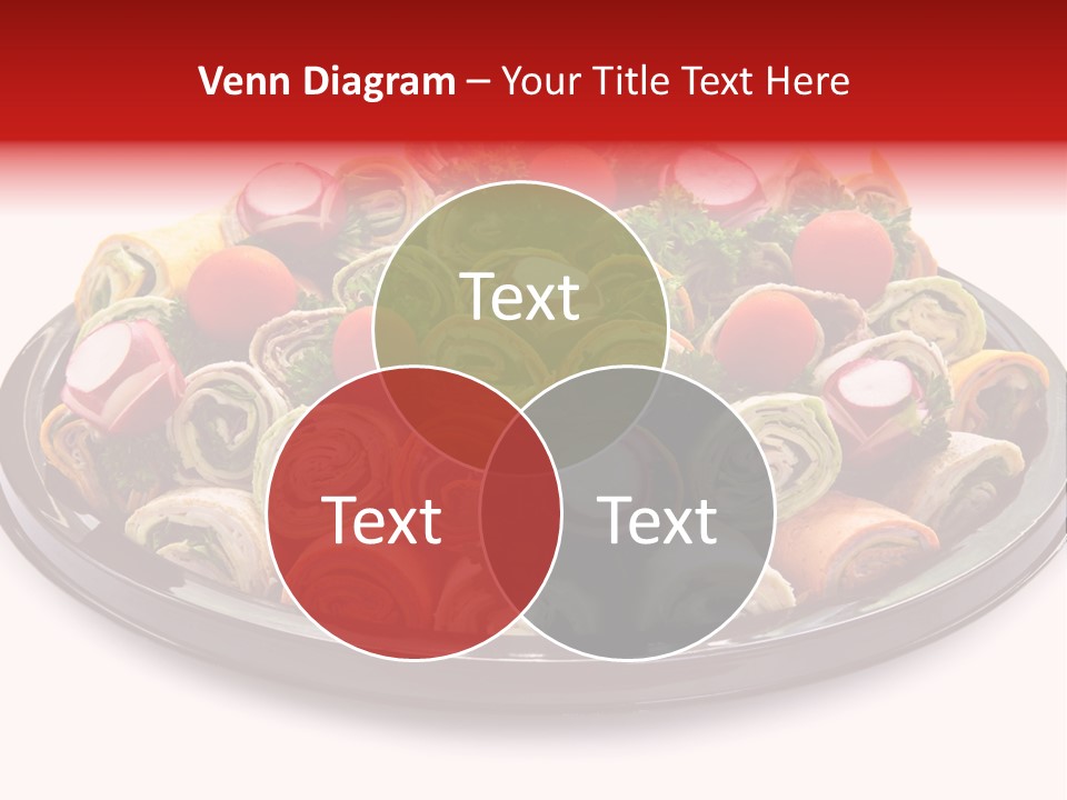 A Platter Filled With Lots Of Different Types Of Food PowerPoint Template