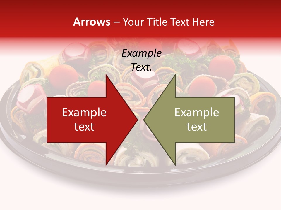 A Platter Filled With Lots Of Different Types Of Food PowerPoint Template