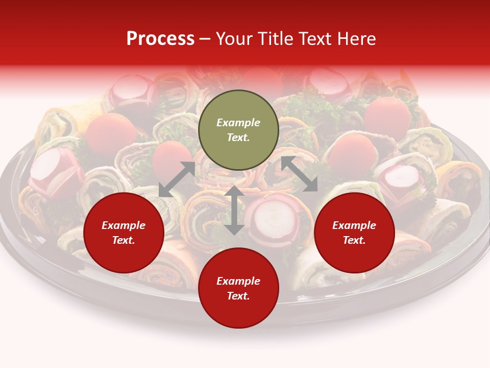 A Platter Filled With Lots Of Different Types Of Food PowerPoint Template