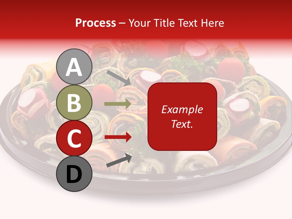 A Platter Filled With Lots Of Different Types Of Food PowerPoint Template