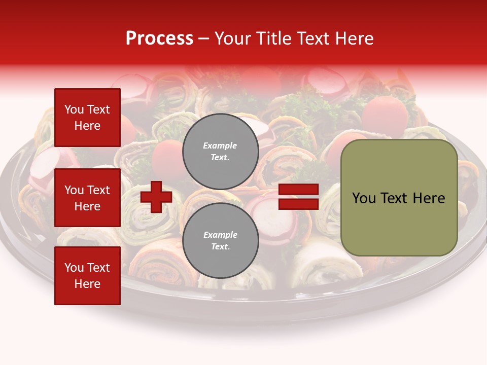 A Platter Filled With Lots Of Different Types Of Food PowerPoint Template