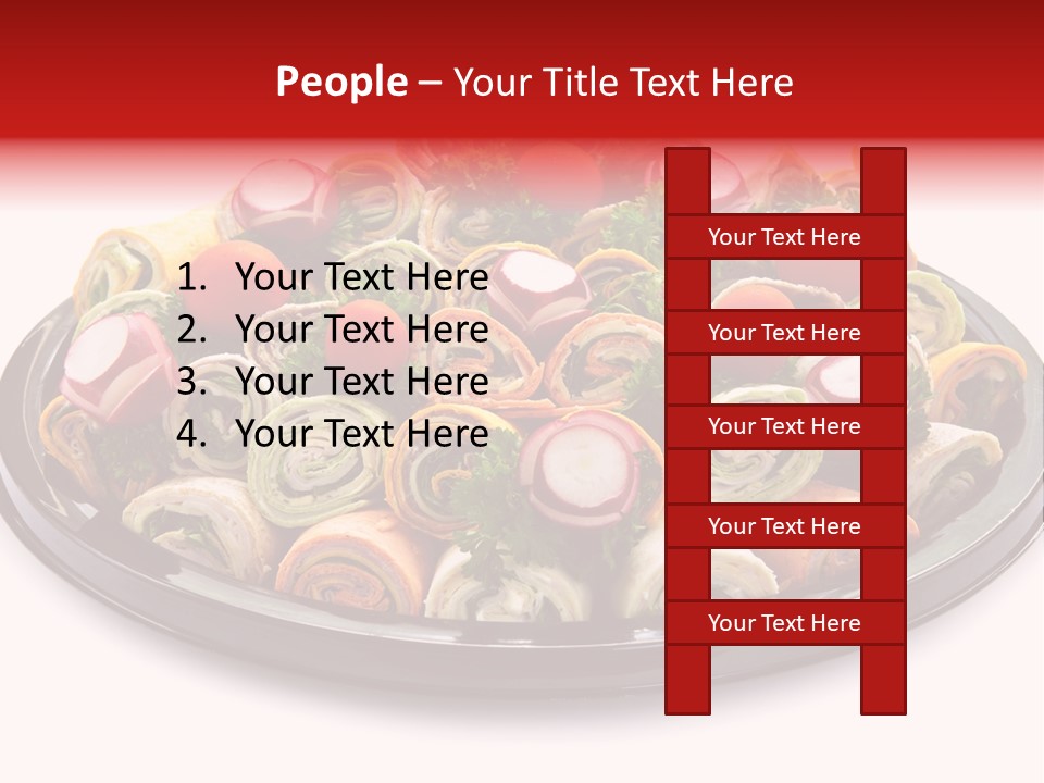 A Platter Filled With Lots Of Different Types Of Food PowerPoint Template