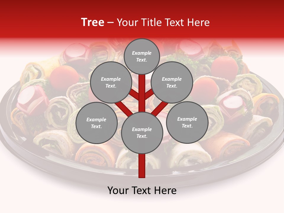 A Platter Filled With Lots Of Different Types Of Food PowerPoint Template