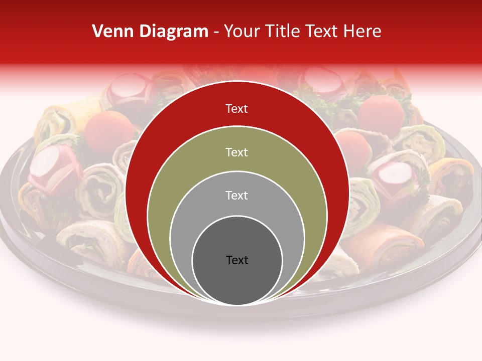 A Platter Filled With Lots Of Different Types Of Food PowerPoint Template