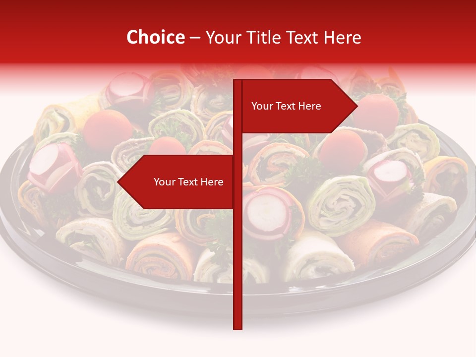 A Platter Filled With Lots Of Different Types Of Food PowerPoint Template