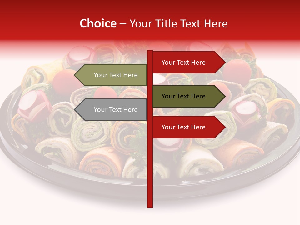 A Platter Filled With Lots Of Different Types Of Food PowerPoint Template