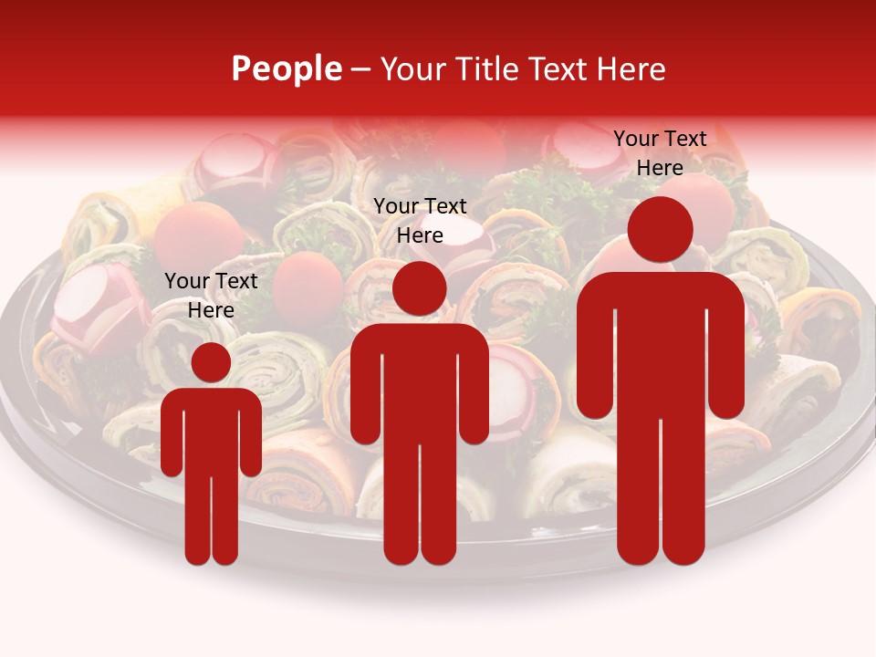 A Platter Filled With Lots Of Different Types Of Food PowerPoint Template