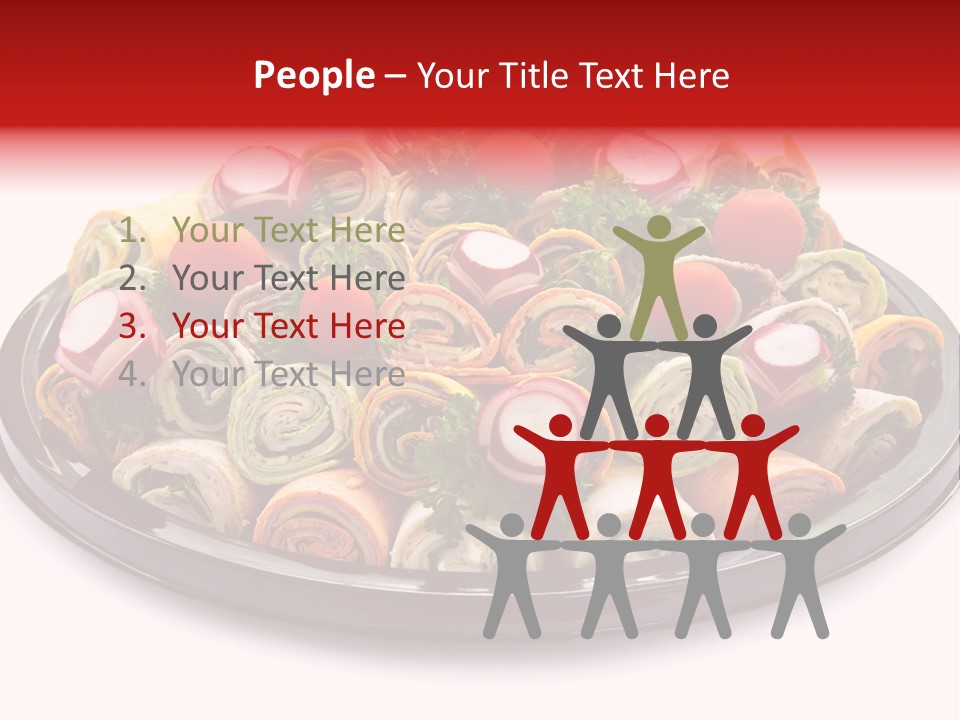 A Platter Filled With Lots Of Different Types Of Food PowerPoint Template