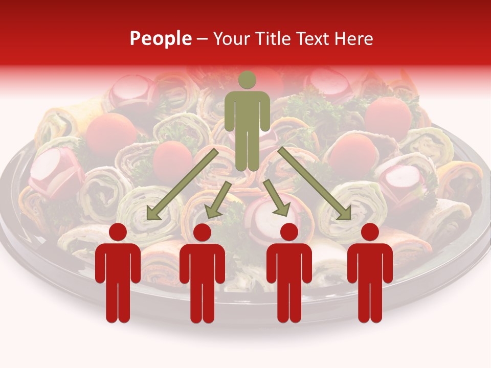 A Platter Filled With Lots Of Different Types Of Food PowerPoint Template