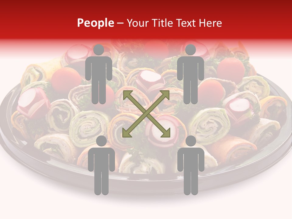 A Platter Filled With Lots Of Different Types Of Food PowerPoint Template