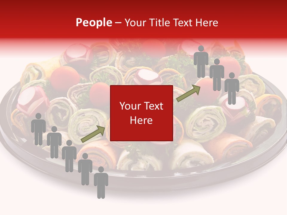 A Platter Filled With Lots Of Different Types Of Food PowerPoint Template