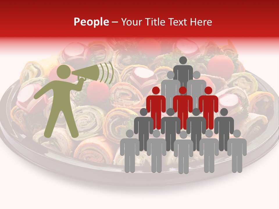 A Platter Filled With Lots Of Different Types Of Food PowerPoint Template