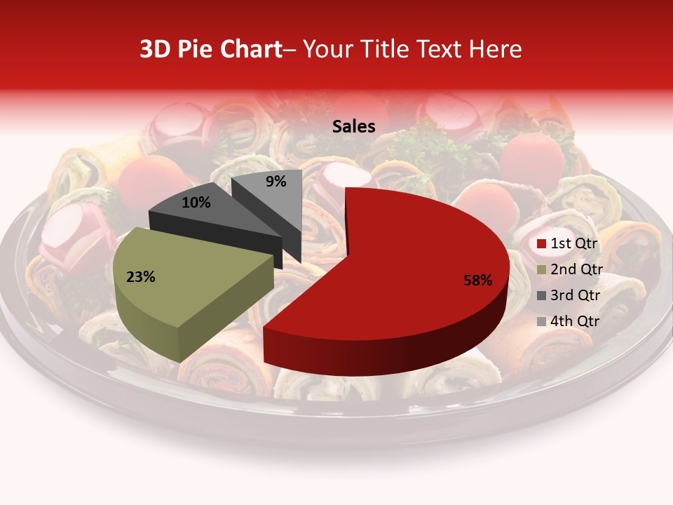 A Platter Filled With Lots Of Different Types Of Food PowerPoint Template