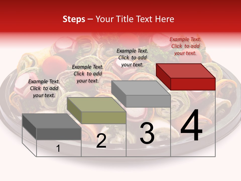A Platter Filled With Lots Of Different Types Of Food PowerPoint Template