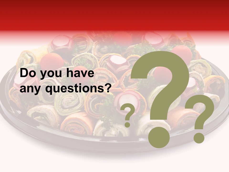 A Platter Filled With Lots Of Different Types Of Food PowerPoint Template