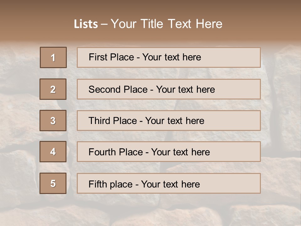Stone Wall Texture PowerPoint Template