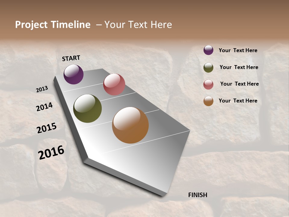 Stone Wall Texture PowerPoint Template