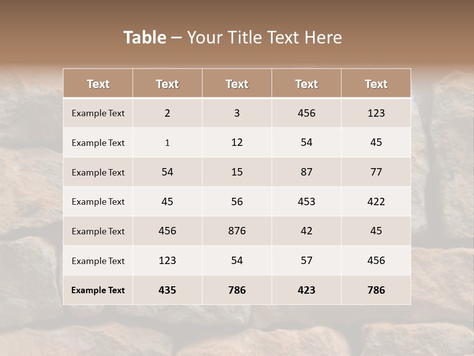 Stone Wall Texture PowerPoint Template