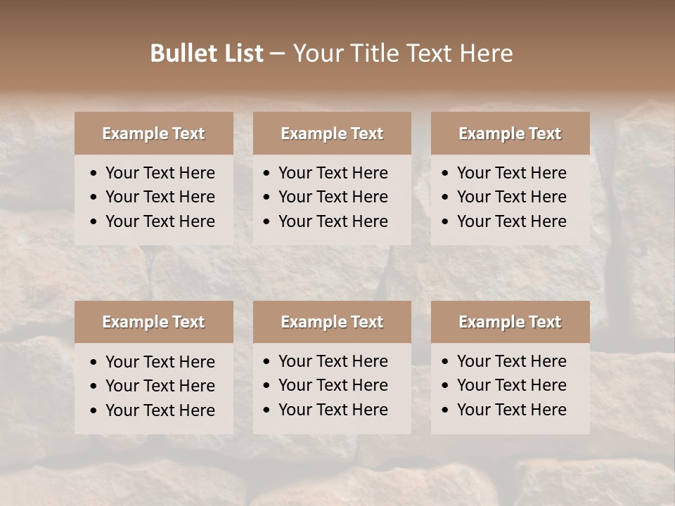 Stone Wall Texture PowerPoint Template