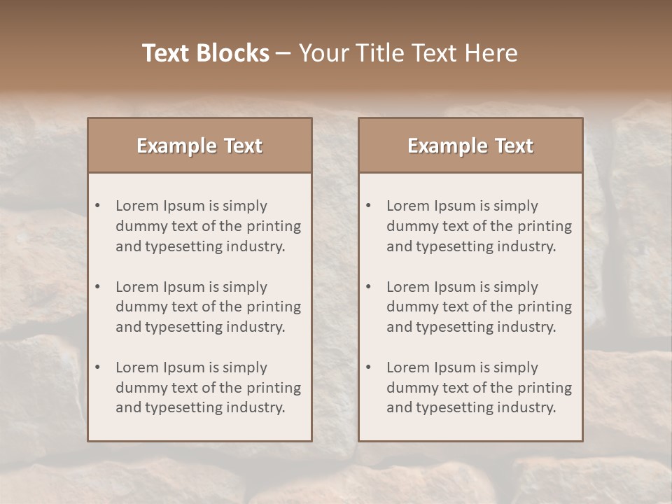 Stone Wall Texture PowerPoint Template