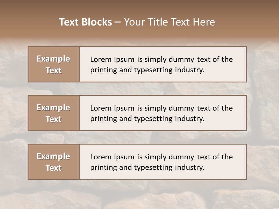 Stone Wall Texture PowerPoint Template