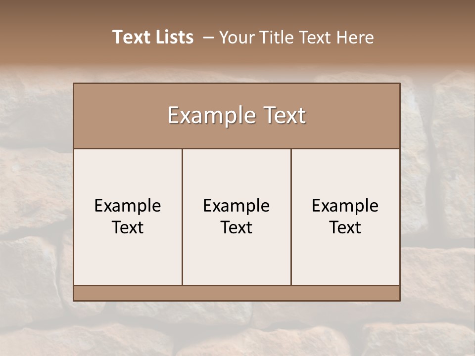 Stone Wall Texture PowerPoint Template