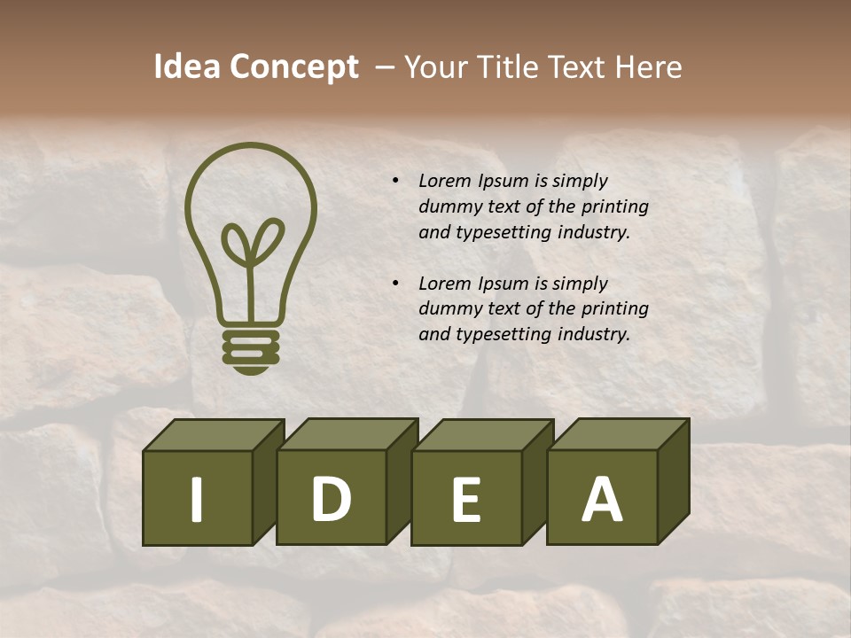 Stone Wall Texture PowerPoint Template