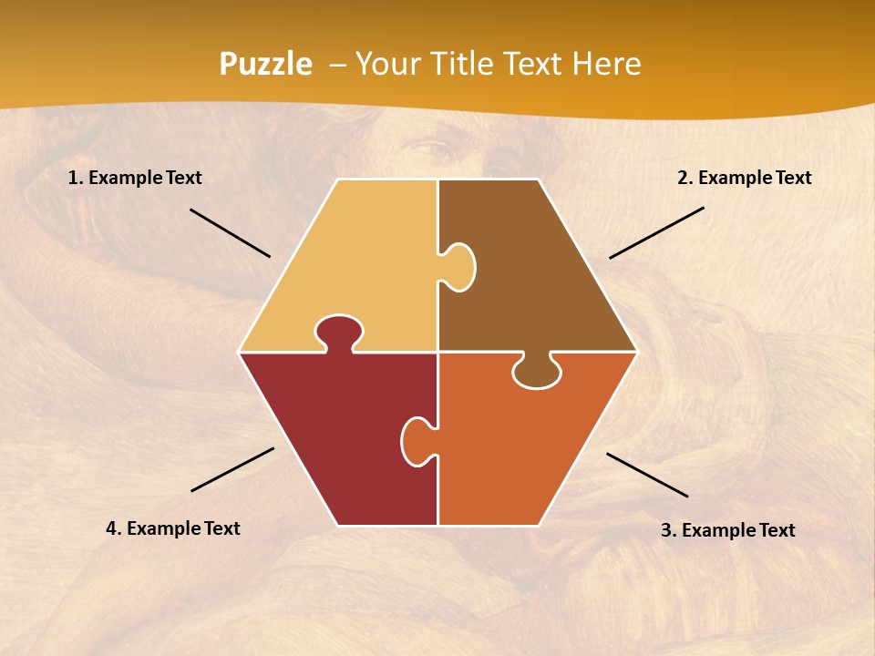 Old Fresco With Beautiful Woman From Palazzo Vecchio In Florence PowerPoint Template