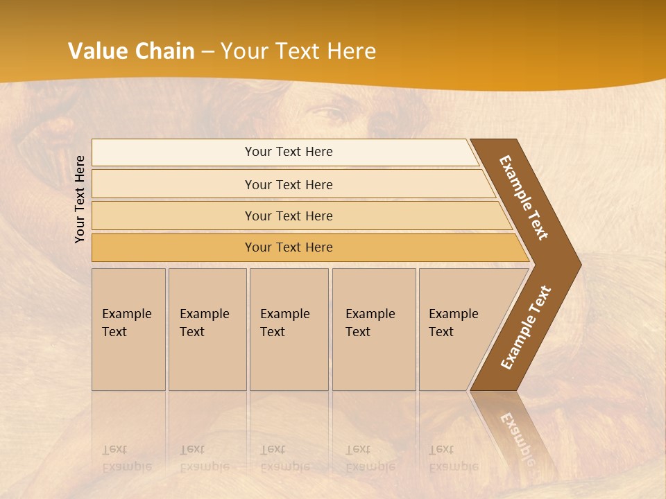 Old Fresco With Beautiful Woman From Palazzo Vecchio In Florence PowerPoint Template