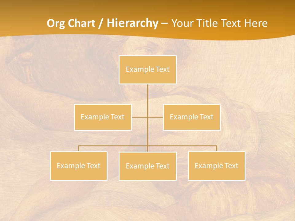 Old Fresco With Beautiful Woman From Palazzo Vecchio In Florence PowerPoint Template