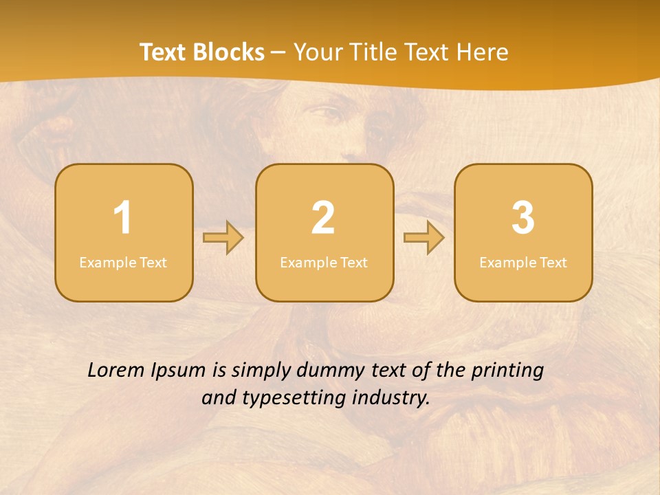 Old Fresco With Beautiful Woman From Palazzo Vecchio In Florence PowerPoint Template