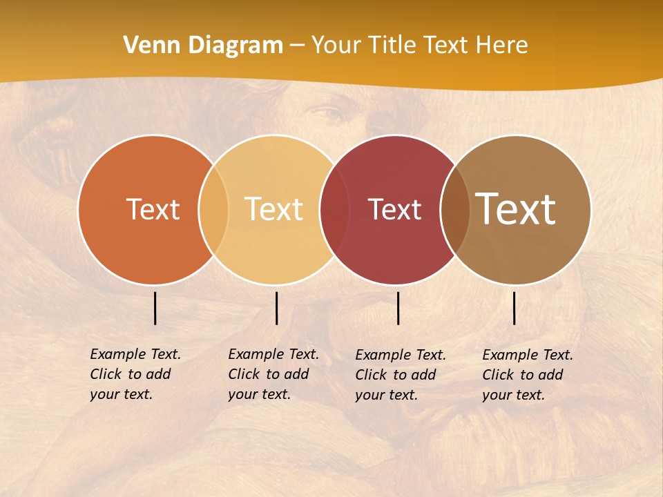 Old Fresco With Beautiful Woman From Palazzo Vecchio In Florence PowerPoint Template