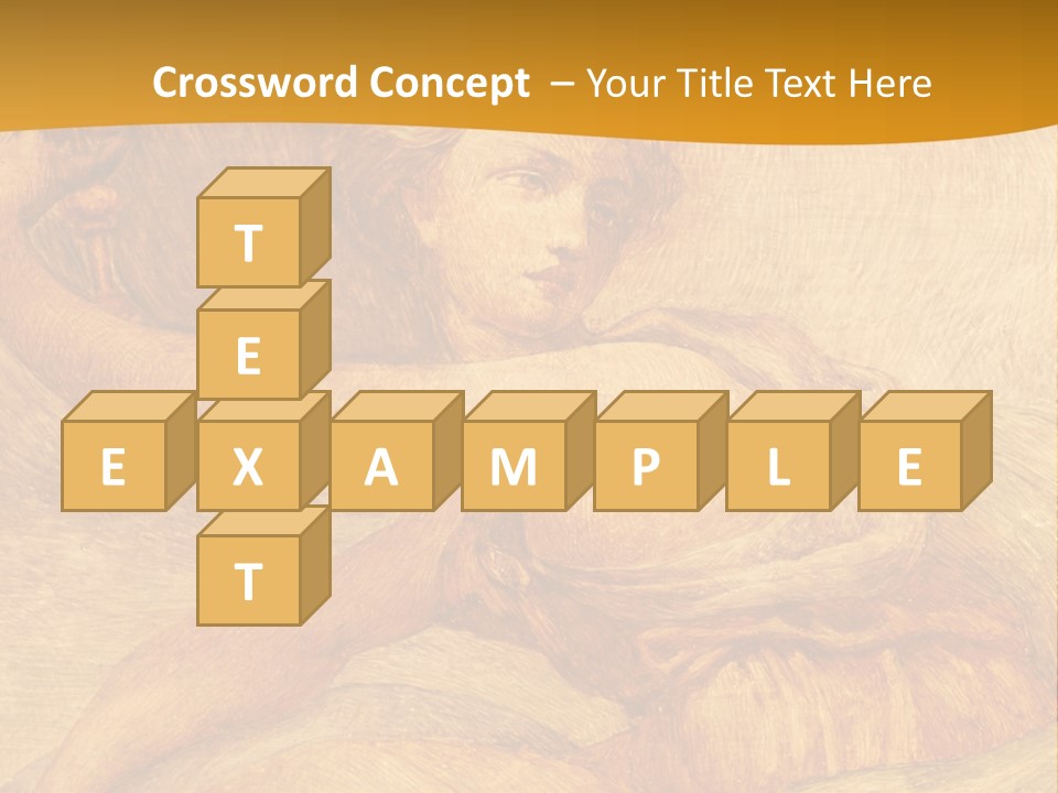 Old Fresco With Beautiful Woman From Palazzo Vecchio In Florence PowerPoint Template