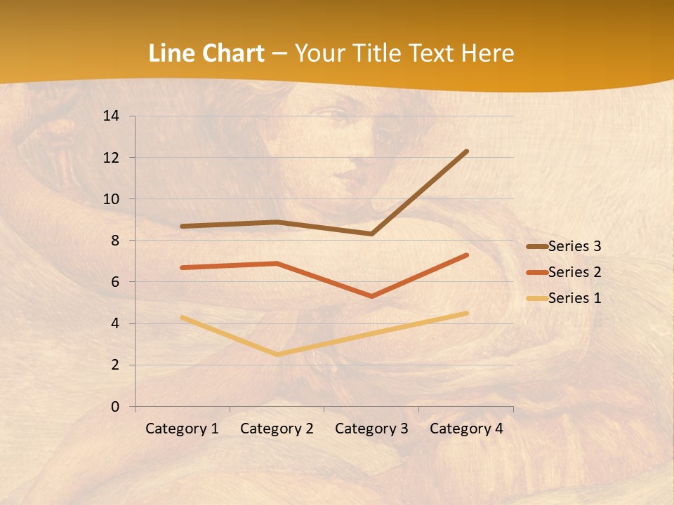 Old Fresco With Beautiful Woman From Palazzo Vecchio In Florence PowerPoint Template