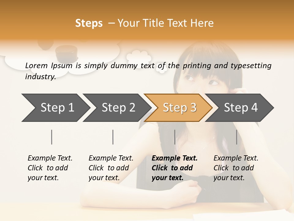 Young Girl With A Chocolate Food Craving PowerPoint Template