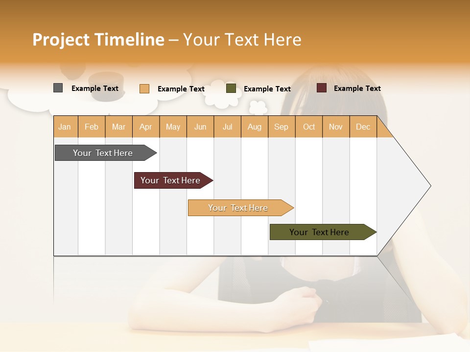 Young Girl With A Chocolate Food Craving PowerPoint Template