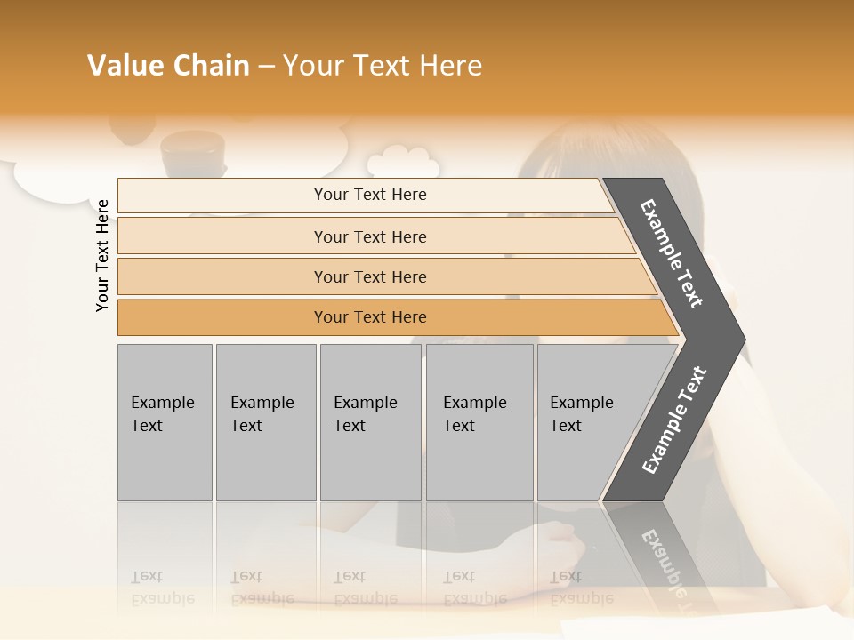 Young Girl With A Chocolate Food Craving PowerPoint Template